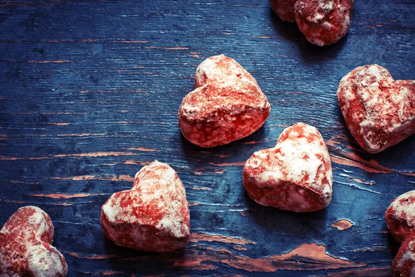 Heart shaped candies — Stock Photo, Image