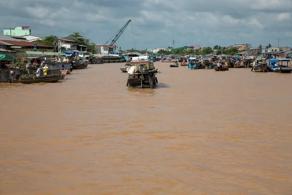 Mercado flotante — Foto de Stock