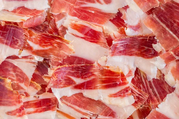 Jabugo ham plate closeup — Stock Photo, Image