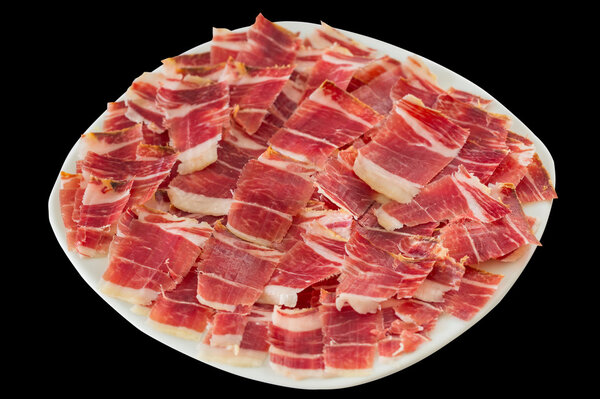 Dry-cured ham slices