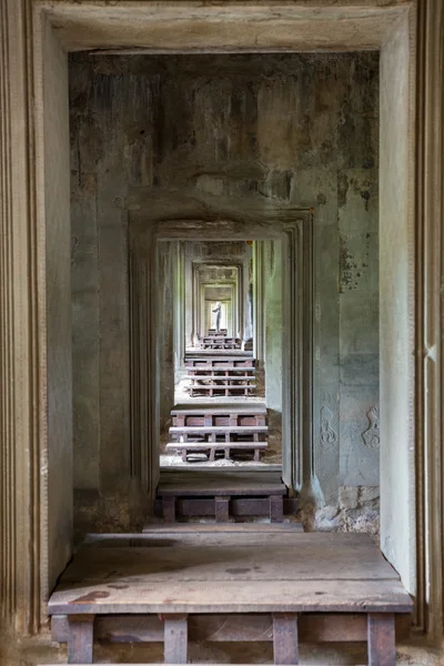 Corredor de Angkor Wat — Fotografia de Stock