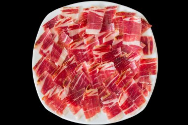 Dry-cured ham slices clipart