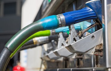 Blue gas pump nozzles