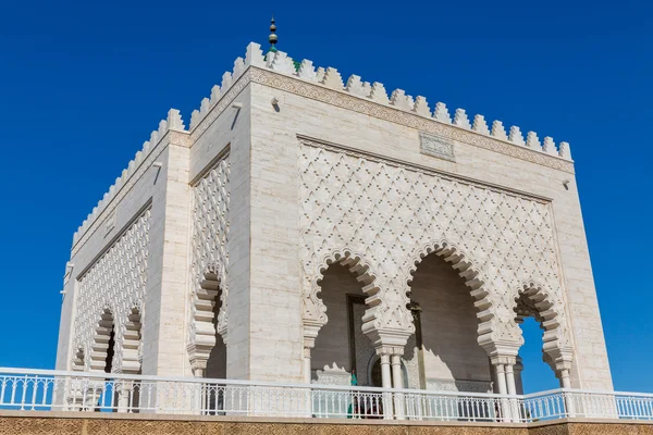 Мавзолей Mohammed V в місті Rabat — стокове фото