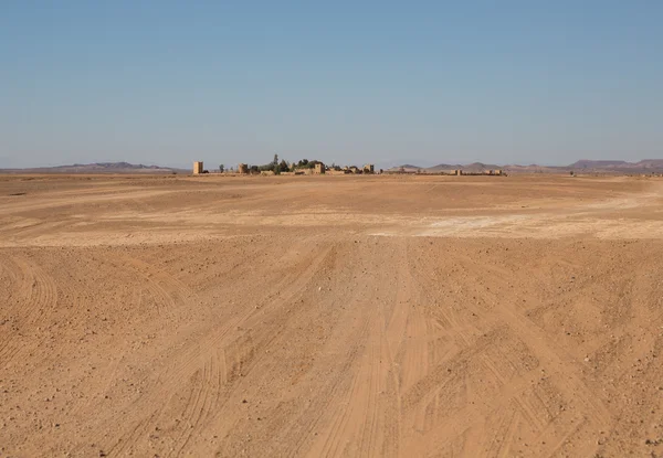 Village in the desert — Stock Photo, Image