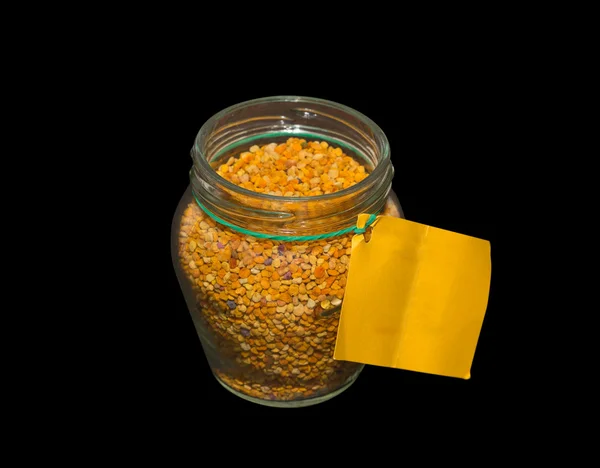 Jar with pollen — Stockfoto