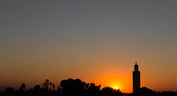 Marrakech puesta de sol — Foto de Stock