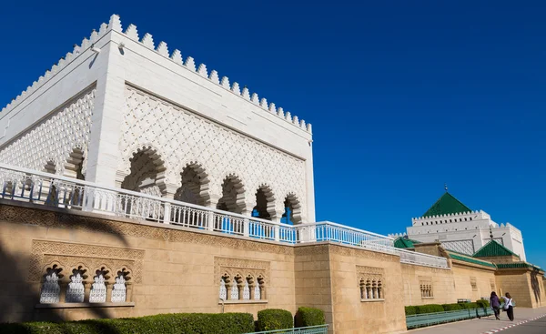 Мавзолей Mohammed V в місті Rabat — стокове фото