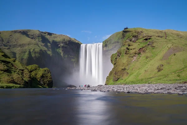 Skogafoss Şelalesi — Stok fotoğraf