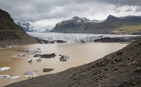 Svinafellsjokull na Islandu — Stock fotografie