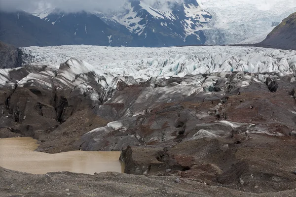 Svinafellsjokull em Islândia — Fotografia de Stock