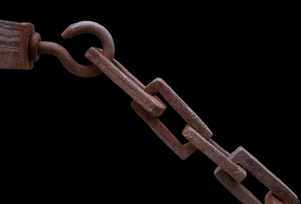 Řetěz přes černé — Stock fotografie