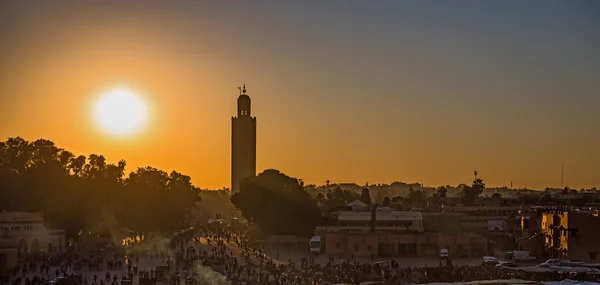 Marrakesh zachód słońca — Zdjęcie stockowe