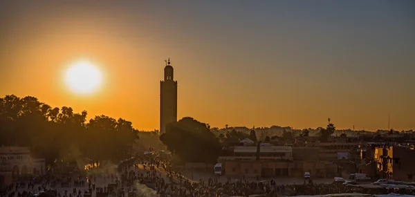 Marrakech puesta de sol — Foto de Stock