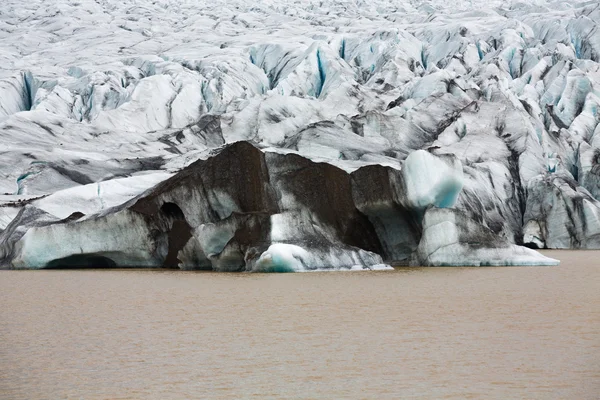 아이슬란드의 빙하 혀의 끝 — 스톡 사진
