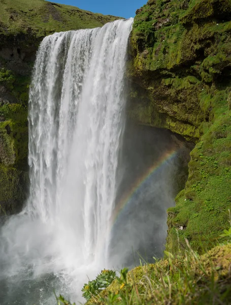 Wodospad skogafoss — Zdjęcie stockowe