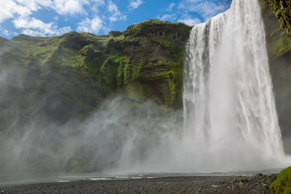 Vodopád skogafoss — Stock fotografie