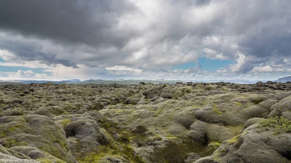 Met mos bedekte lavavelden — Stockfoto