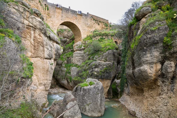 Veduta del ponte e del canyon di Ronda — Foto Stock