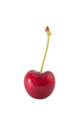 Beyaz üzerine kiraz