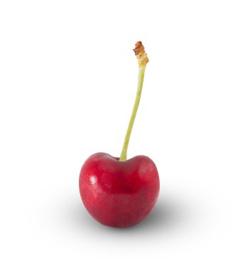 Beyaz üzerine kiraz