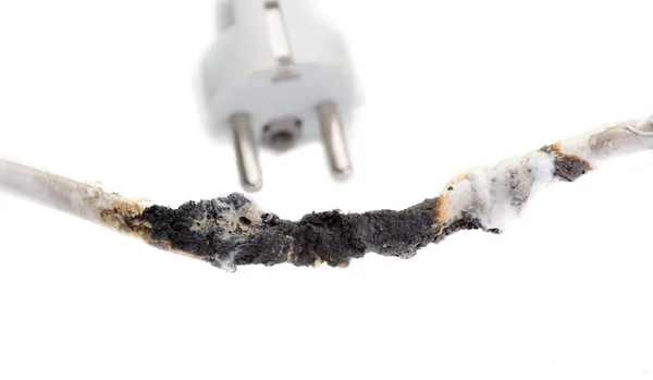 Burnt cable — Stock Photo, Image