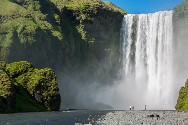 Wodospad skogafoss — Zdjęcie stockowe