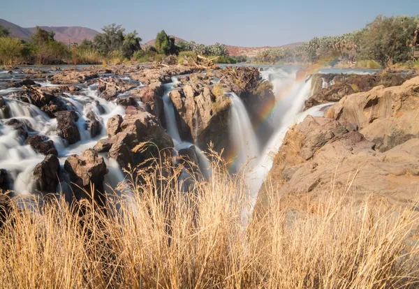 Epupa waterfalls long exposure — Stock Photo, Image