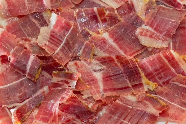 Jabugo ham plate tapas — Stock Photo, Image