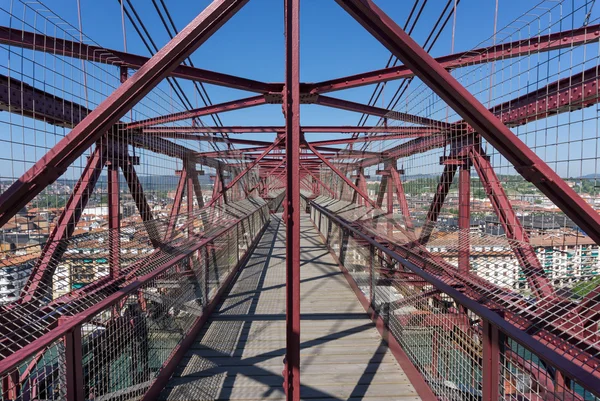 On top of the Bizkaia suspension bridge — Stock Photo, Image