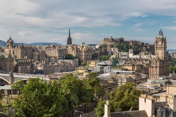 View of the castle from Calton Hill — Stock Photo, Image
