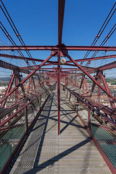 Au sommet du pont suspendu de Bizkaia — Photo