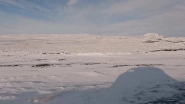 风影在雪地中飞驰 — 图库视频影像