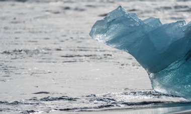 Okyanus kıyısında buzdağı, Jokulsarlon İzlanda