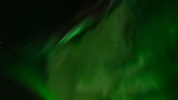 Aurora Borealis Time Lapse вид снизу — стоковое видео