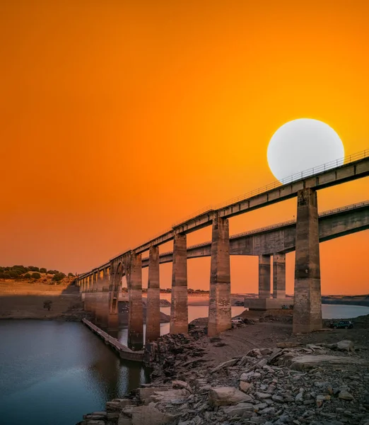 Sucho se třemi mosty na různých úrovních — Stock fotografie