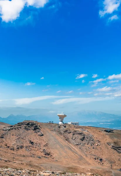 Sierra Nevada Daki Astronomik Gözlemevi Mavi Gökyüzünün Altında Granada — Stok fotoğraf