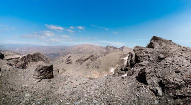İspanya, Sierra Nevada 'da Veleta Dağı zirvesi