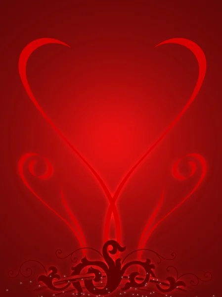 stilize kalp ve çiçek 2