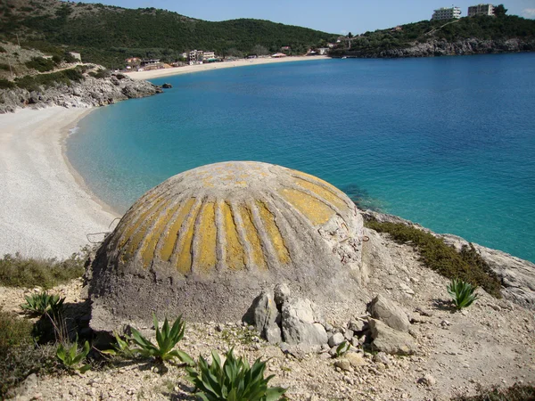 Bunker in der Bucht von Dschali — Stockfoto