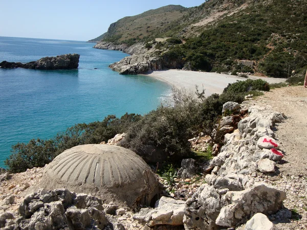 Playa de Jali, Albania del Sur — Foto de Stock
