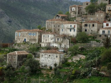 Qeparo Old Village, Albania clipart