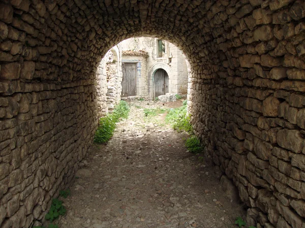 Gamla tunnel, qeparo, Albanien — Stockfoto