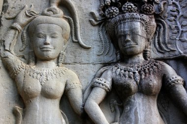 Angkor wat duvar oymaları