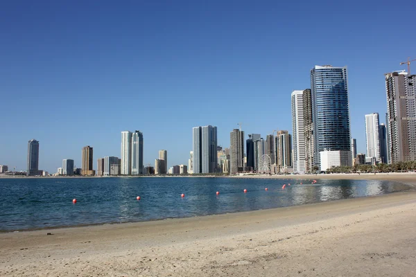 Stad beach, Sharjah, Verenigde Arabische Emiraten — Stockfoto
