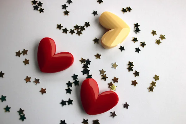 Three hearts — Stock Photo, Image