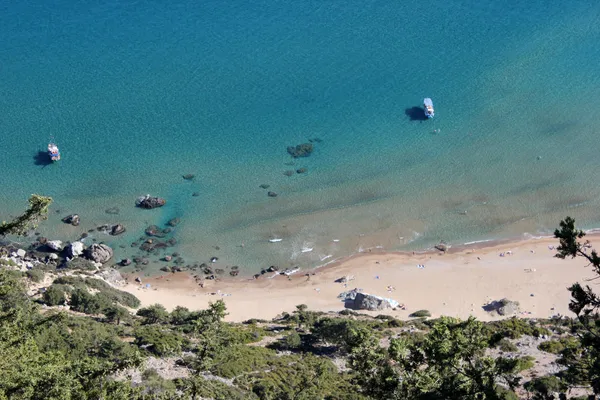 Punto de vista Agia Tsambika, isla de Rodas — Foto de Stock