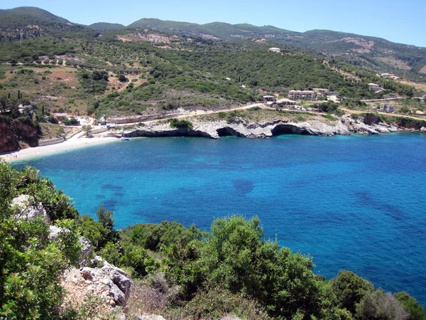 Makris gialos beach, ostrov zante — Stock fotografie