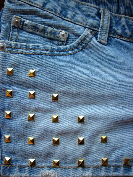 Denim e Studs Fotografias De Stock Royalty-Free