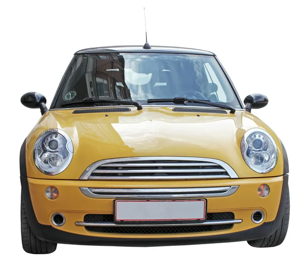 Mini coche amarillo — Foto de Stock